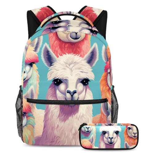 Cartable alpaga grand format idéal pour les cours et les sorties des adolescents