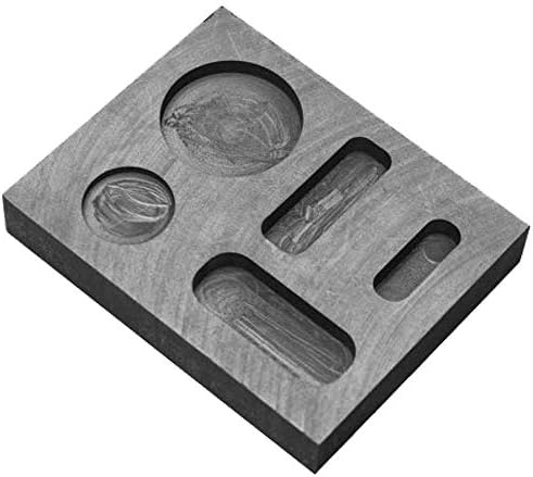 LTKJ 1/4 1/2 1 OZ Graphite Casting Ingot Mold Metal Refining Scrap Bar Coin Combo for Melting Casting Refining Precious Metal Jewelry