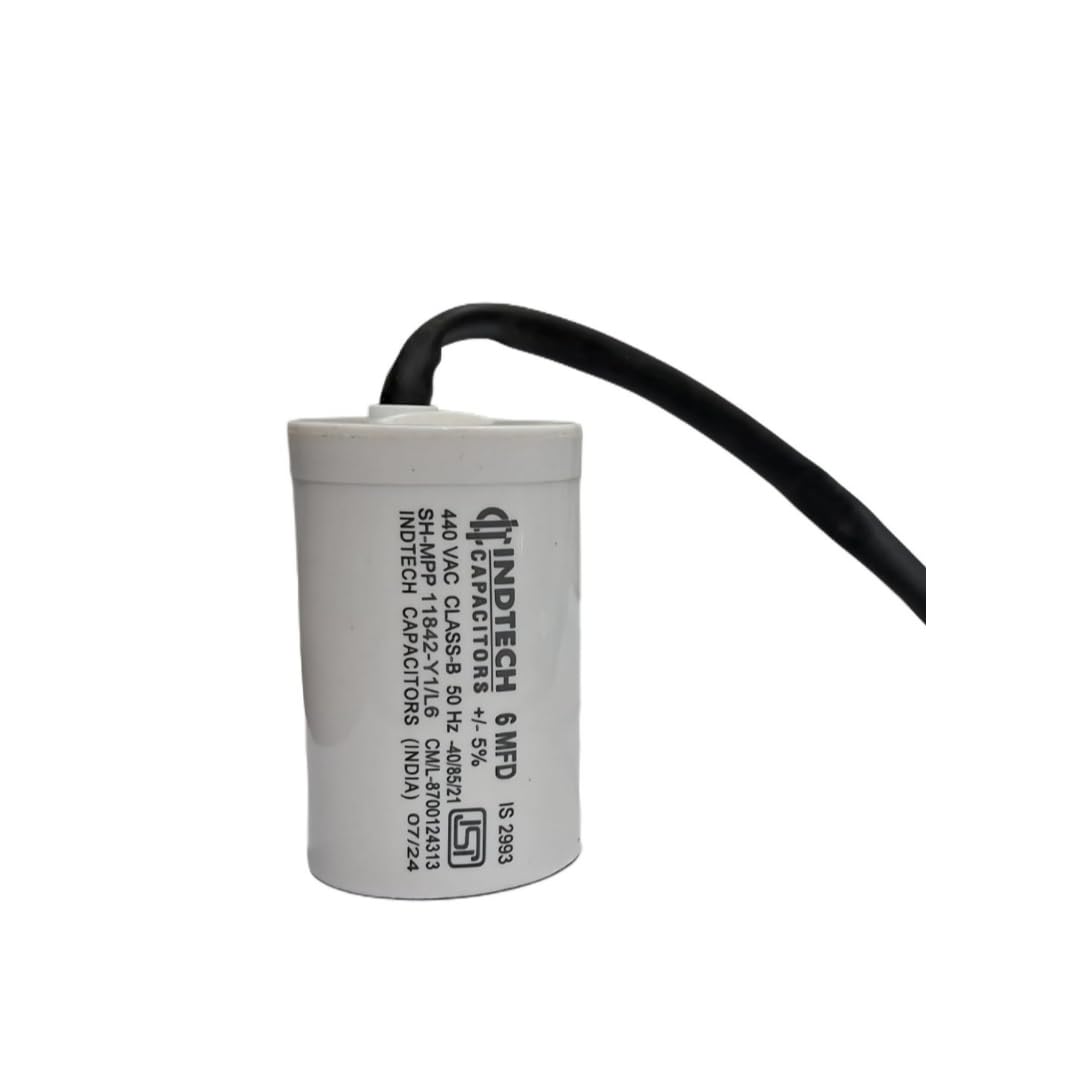 6 mfd Capacitor for Desert Coolers with Exhaust Motor, Capacitor for 18" Exhaust Motor (match mfd & buy)