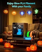 SUNLU Glow in the Dark PLA Filament, Grün+TechBlau+ZukunftsGrün+CyberOrange – Ansicht 9