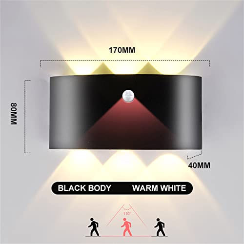 Sensor de movimiento en aplique LED de 18W para iluminar pasillos oscuros y puertas exteriores 3