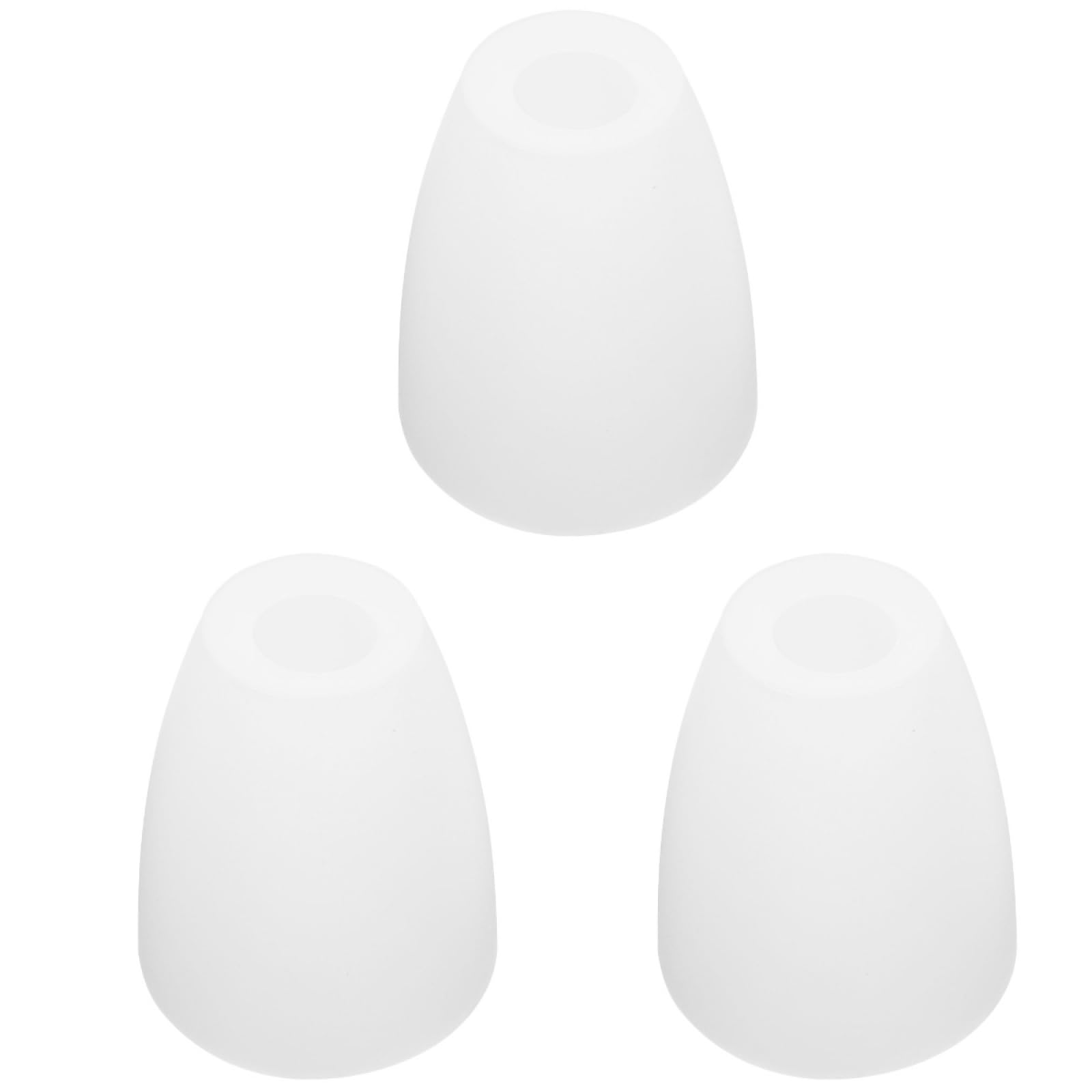 DECHOUS 3Pcs Small Plastic Lampshades: Replacement Chandelier Small Horseshoe Lamp Shade Covers 40mm for Chandelier Shade Floor Lamp Wall Light