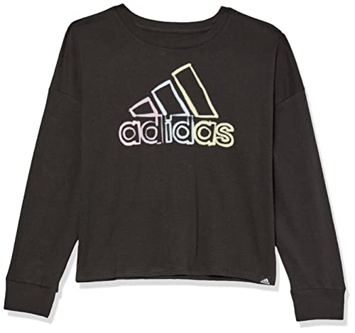 T-shirt adidas fille noir 4T respirant manches longues