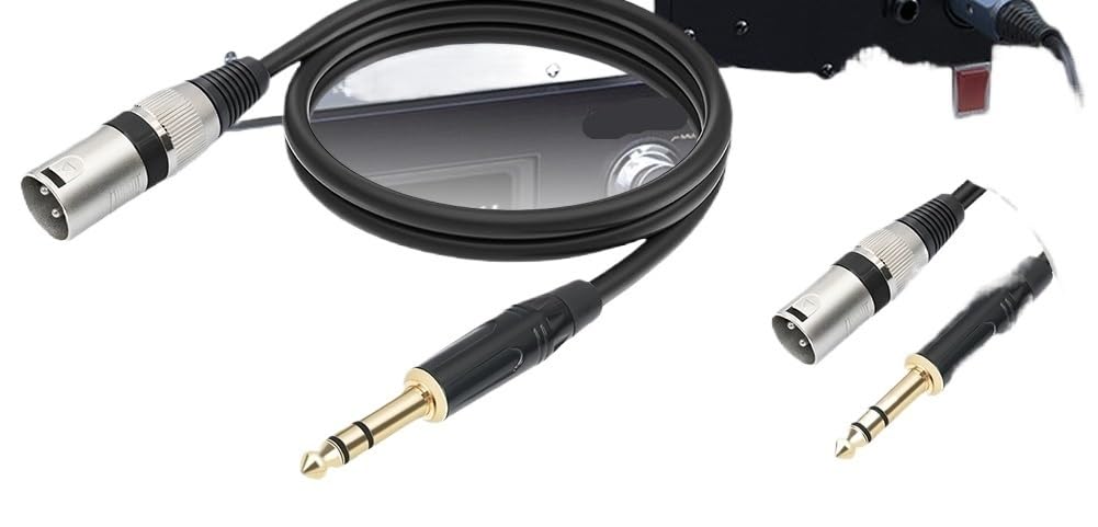 Câble XLR 1/2/3/5/10 m vers XLR 6,35 mm vers XLR mâle 3 broches (300 cm)