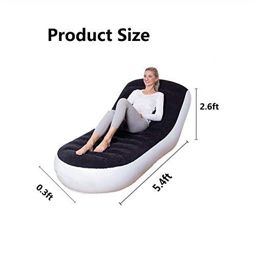 AUNLPB Inflatable Sofa Lounge Chair, Courtyard Lazy Inflatable Sofa