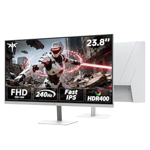 KTC Monitor para juegos de 24 pulgadas y 240 Hz, monitor de computadora FHD 1080p con panel IPS rápido, sincronización adaptativa de 1 ms, HDR400, 116% sRGB, puerto HDMI/DP/USB2.0, ajuste de