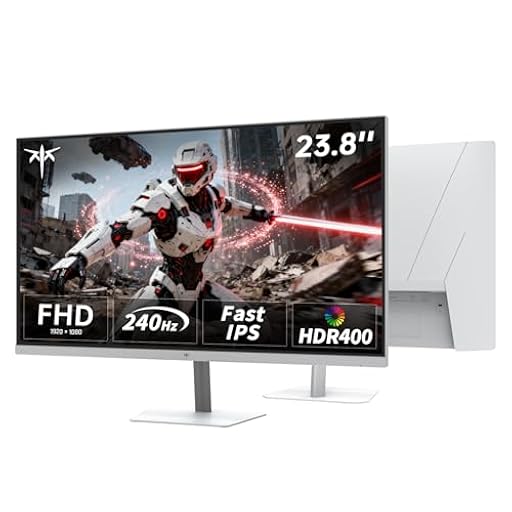 KTC Monitor Gaming 240Hz 24 Pulgadas | FHD@240Hz | Fast IPS Panel | Tiempo de Respuesta de 1 ms (MPRT) | Brillo de 400 CD/㎡, HDR400 | Adaptive Sync | 116% sRGB, 92% DCI-P3, ΔE<2 | Blanco | H24F7 | Ya disponible en tu tienda friki favorita! En mundofriki.es! KTC Monitor Gaming 240Hz 24 Pulgadas | FHD@240Hz | Fast IPS Panel | Tiempo de Respuesta de 1 ms (MPRT) | Brillo de 400 CD/㎡, HDR400 | Adaptive Sync | 116% sRGB, 92% DCI-P3, ΔE<2 | Blanco | H24F7 | Ya disponible en tu tienda friki favorita! En mundofriki.es!