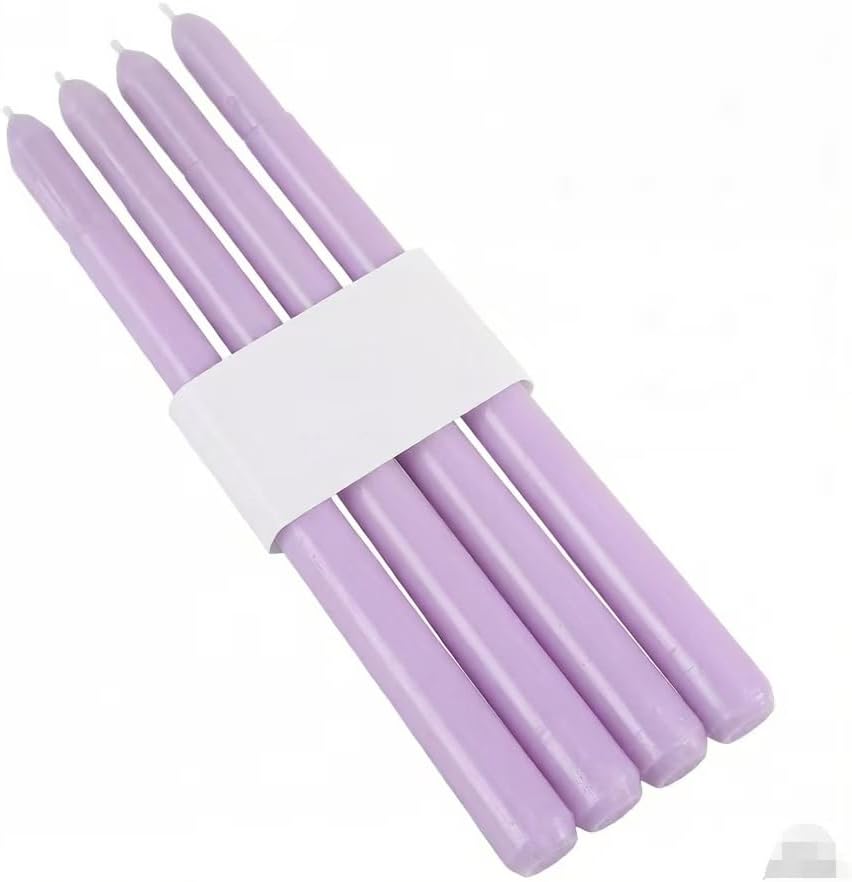 Long-stemmed Candle (Conical Rod: 0.87 × 9.84 inches, Black (Set of 4 Boxes))
