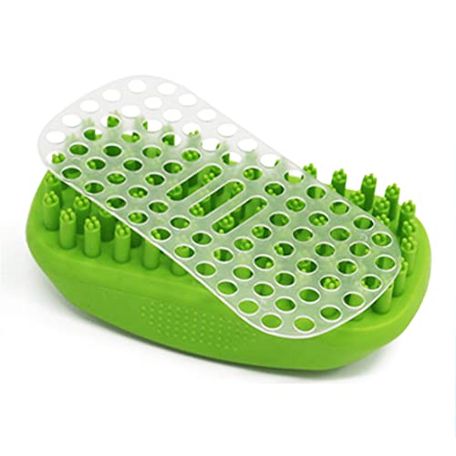 Metopets Dog Bath Brush For Grooming Deshedding Washing Massaging Dogs & Cats, Shampoo Brush Shower Scrubber With Rubber Bristles Removes Loose Hairs From Your Pet #TOP6