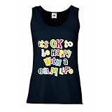 Qualität – Europäische Größen – Bitte, messen Sie mit Vorsicht vor dem Einkauf ab und wählen Sie, wenn nötig, eine Nummer größer für Ihren zusätzlichen Komfort! 100 % weiche Baumwolle von hoher Qualität ärmelloses Hemd Damen. Fitted t-shirt.