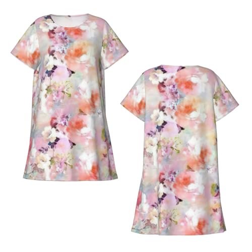 Robe de nuit à manches courtes légère pour des nuits douces