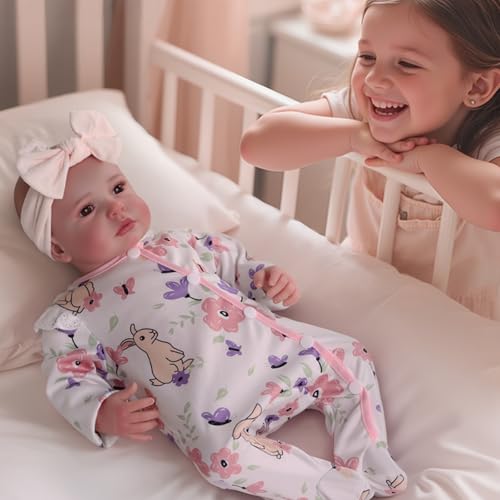 2 muñecas bebé Reborn Sunny y Carina miniatura 3