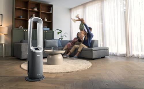 Philips Air Performer 3-in-1: Luftreiniger, Heiz- und Kühlgebläse - Reinigt 70 m², Entfernt 99,97% der Allergene und Schadstoffe. HEPA-Filter, Intelligente Sensoren, Alexa, App. (AMF870/15)