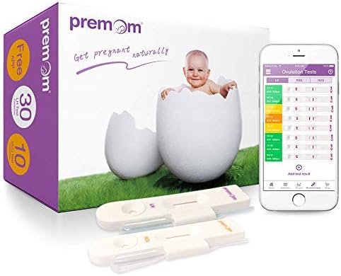 Premom Ovulation Test kit-30 LH Ovulation Cassettes and 10 HCG Pregnancy Cassettes Kit, Professional-Class Reliability, 30 LH + 10 HCG