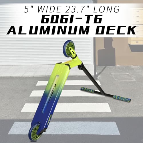 Image of Zplus Pro Trick Scooter for Pros and Beginner Stunt Scooters - with Wide Deck Freestyle Scooter - Suitable for Kids,Teens and 8+ Years