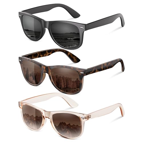 Polarized Sunglasses for Women Men - Trendy Classic Retro Sun Glasses Womens UV Protection for Driving
