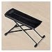 WEHOLY Fußhocker Gitarrenfußhocker Schreibtischfußhocker Eisenklappbarer Gitarrenfußhocker 6-stufiger höhenverstellbarer Gitarrenfußhocker rutschfeste Gummimatten können für einige Sekunden einfach i