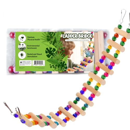 Wooden Bird Ladder Bridge Hanging Toy