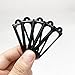 Adiyer 40pcs Black Metal Label Holders Office Library File Drawer Cabinet Card Tag Label Holder Metal Frame 60mm x 17mm
