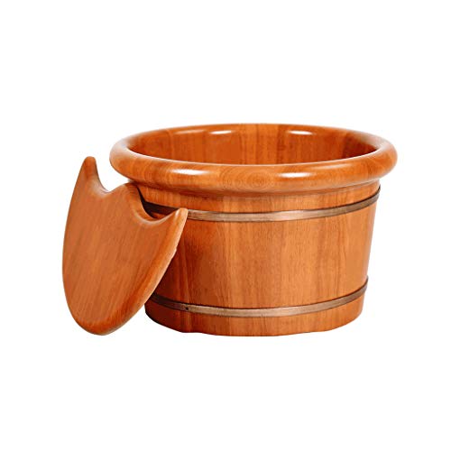 Spa de pies de madera con barriles de roble para pedicura