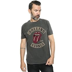 Absolute Cult Rolling Stones Homme Tour 78 Lavé T-Shirt Charbon Medium - Les Beatles, Paul McCartney, John Lennon, RIngo Starr, George Harrison