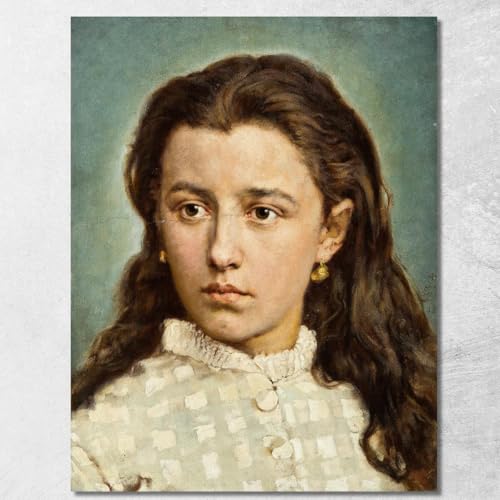 Portrait de Maria Levittoux Jan Matejko tableau imprimé toile décoration 100x80