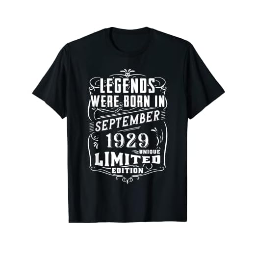 Cumpleaños Septiembre 1929 Edición Limitada Regalo Vintage Camiseta