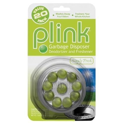 Harold 9025-2 Plink Simply Fresh Garbage Disposal Cleaner & Deodorizer Breaks - Pack of 20