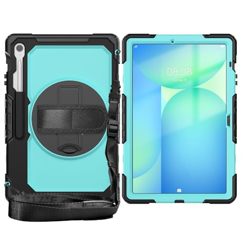 Coque Galaxy Tab S10 FE+ pivotante à 360 degrés avec bandoulière réglable
