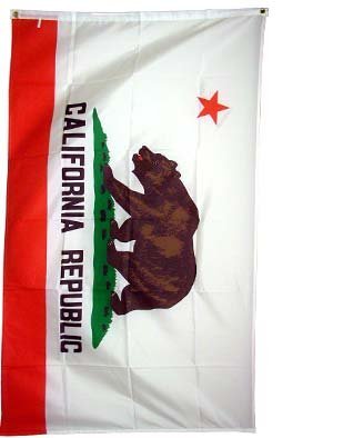 Drapeau California State facile à suspendre sans plis et grande bannière New CA République
