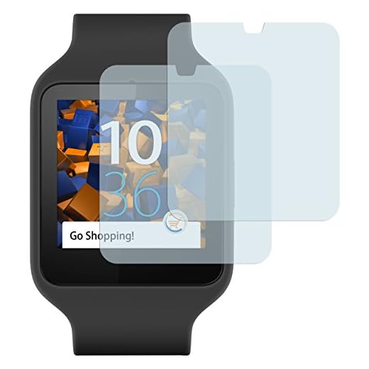 mumbi Skyddsfilm kompatibel med Sony SmartWatch 3 film klar, skärmskydd (2x)