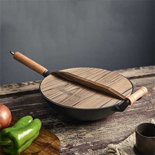 Wok de Hierro Fundido Tradicional Antiadherente miniatura 3