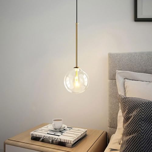 Lámpara de techo de cristal dorada para iluminar cocinas oscuras con estilo 4