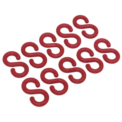 Image of Sealey RSH10 Plastic Chain S-Hook, Red