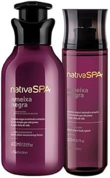 Kit Nativa Spa Ameixa Negra: Body Splash 200ml + Loção Hidratante Corporal 400ml O Boticário