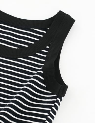 Image of Girls Tanks Tops Ribbed Sleeveless Summer Crop Tops for Kids 4Y-12Y