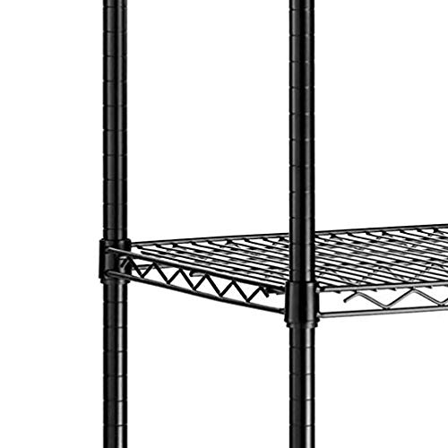 Honey-Can-Do Shf-01440 5-Tier Black Storage Shelves 800 Lbs #TOP7