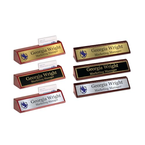 Custom Desk Wedge Name Plate - Personalized Titles and Styles