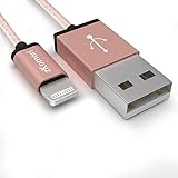 Zkomori iPhone Lightning to USB Cable 2Pack 6ft Nylon Braided Cord for iPhone SE/5/6/6s/Plus/iPad Mini/Air/Pro