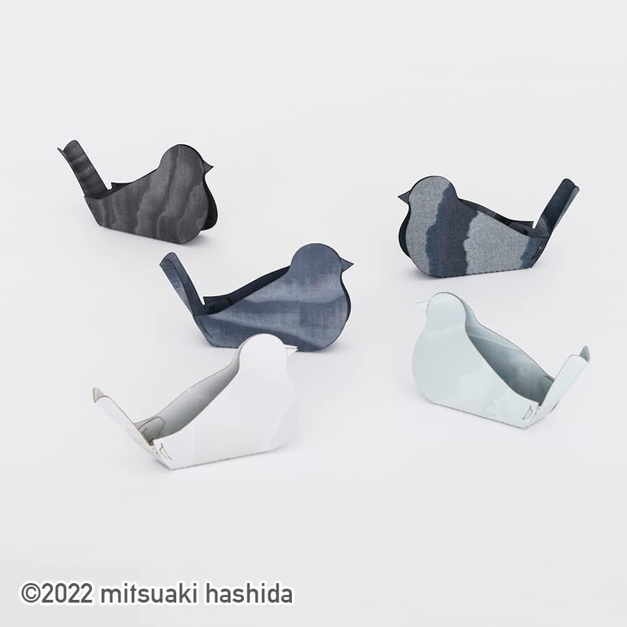 Miniatura 4 de Life With A Bird - Organizador reciclado, respetuoso con el medio ambiente, decoración japonesa para el hogar (gris claro)