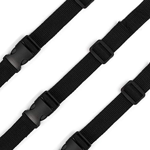 11 Yards Nylon Heavy bing Straps,20 Sets Flat Side Release Buckles and TriGlide Slides for