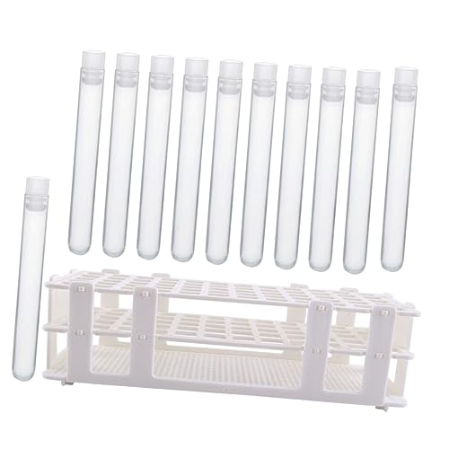 CIYODO Plastic Test Tube Rack 60pcs Lab Holder Rack Boys and Girls Friendly Scientific Tube Storage for Experiments