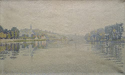 Affiche Impression sur Toile Paul Signac Vue de la Seine à Herblay 60x90cm