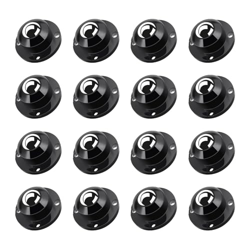 TRVL FIELDER Self Adhesive Furniture Wheels 1 Inch Low Profile Caster 16Pcs