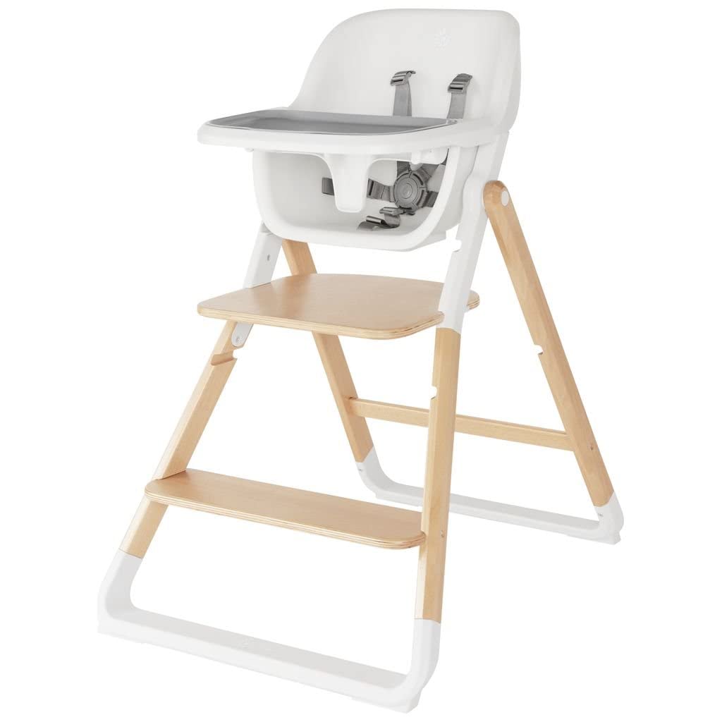 Ergobaby Evolve Silla Ergonómica + Bandeja, Accesorios para la Trona Ergobaby Evolve, Silla Ergonómica para bebés en crecimiento de 6 meses a 3 años (aprox. 15kg), Natural Wood
