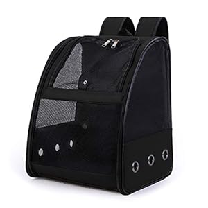 ShiftX4 Vogel Cage Ademend Carrier Rugzak Opvouwbare Lichtgewicht Outdoor Reizen Multi Purpose PU Mesh Pet Parakeet…