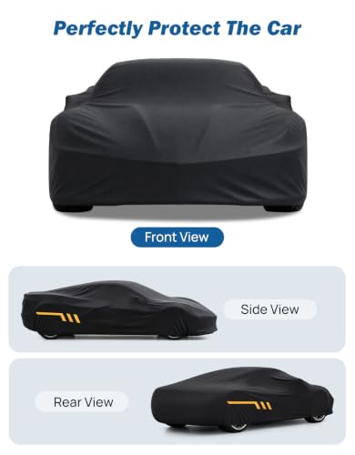 Image of JOYTUTUS Indoor Stretch Car Cover for 2020-2026 Corvette C8 Stingray Z06 | Ultra-soft Stretch Milk Silk Glides Over Paint to Prevent Scratches Custom Contours Indoor Car Cover