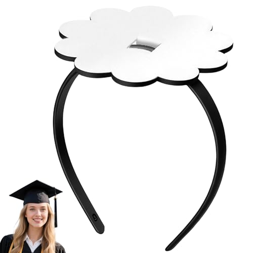 Black Graduation Cap Headband Insert, Simple and Practical Anti-Fall Hairband for Graduation Cap, Perfect for Women, Men, Adults 