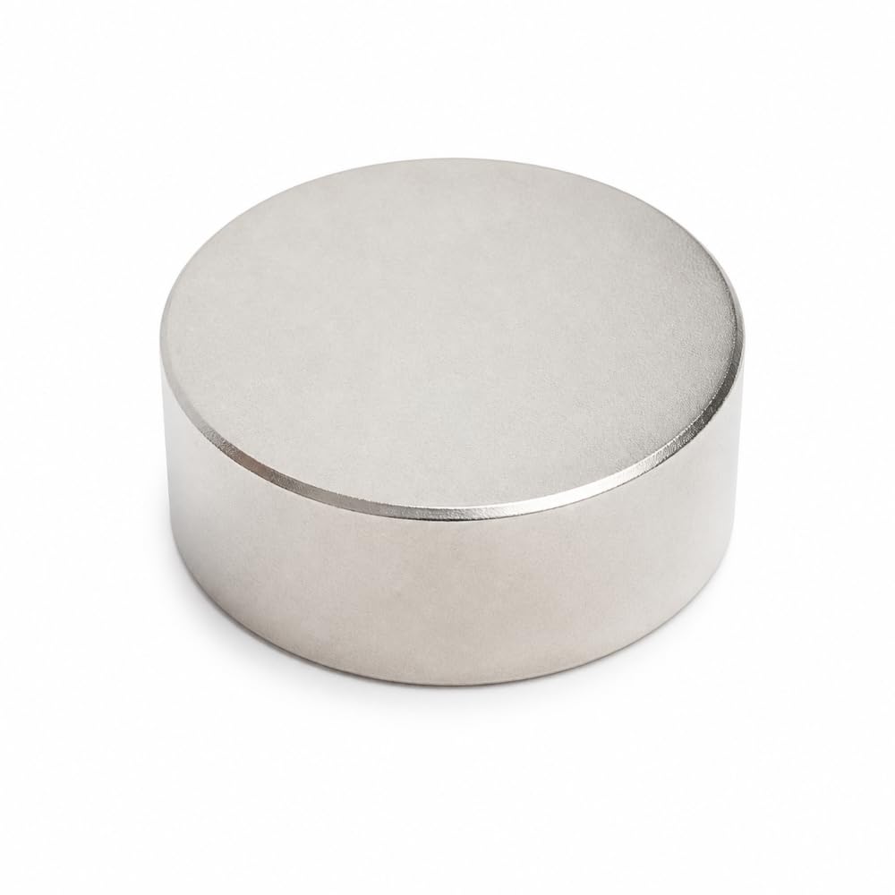 5 Stück Neodym Magnete Stark 50x20 mm N38 – Scheibenmagnete Extra Stark, ca. 65 kg Haftkraft – Werkstatt, Industrie & Montage – Top Magnesy