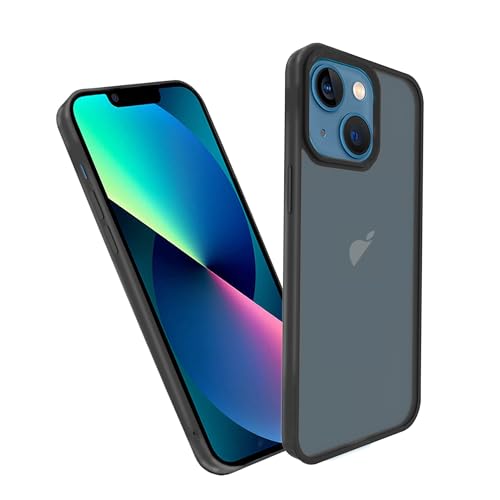 KPNS �X�}�z�P�[�X �Ή� iPhone 13 Mini �P�[�X �ČRMIL�K�i ���G����ǂ� ������ �ϏՌ� ���y�� �w��h�~ ���ϖh�~ �ɓK������ �A�C�t�H��13 Mini �ی� �J�o�[�i�u���b�N�j